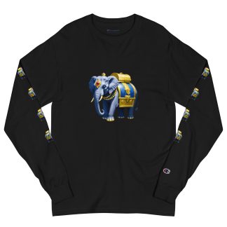 Men's Golden Treasure Trunk Blue Deluxe Long Sleeve Shirt x Champion -Limited Edition-