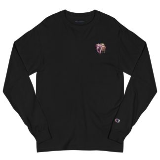 Men's Golden Treasure Trunk (Signature Pink Elephant) Long Sleeve Shirt x Champion -Limited Edition-