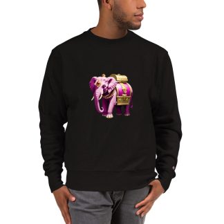 Golden Treasure Trunk (Royal Pink Elephant) Sweatshirt x Champion -Limited Edition-
