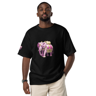 Men's Golden Treasure Trunk (Royal Pink Elephant) T-Shirt x Champion -Limited Edition-