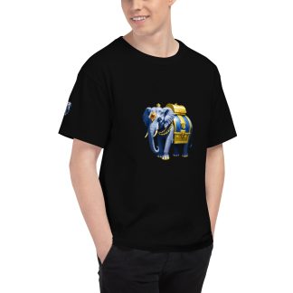 Men's Golden Treasure Trunk (Royal Blue Elephant) T-Shirt x Champion -Limited Edition-