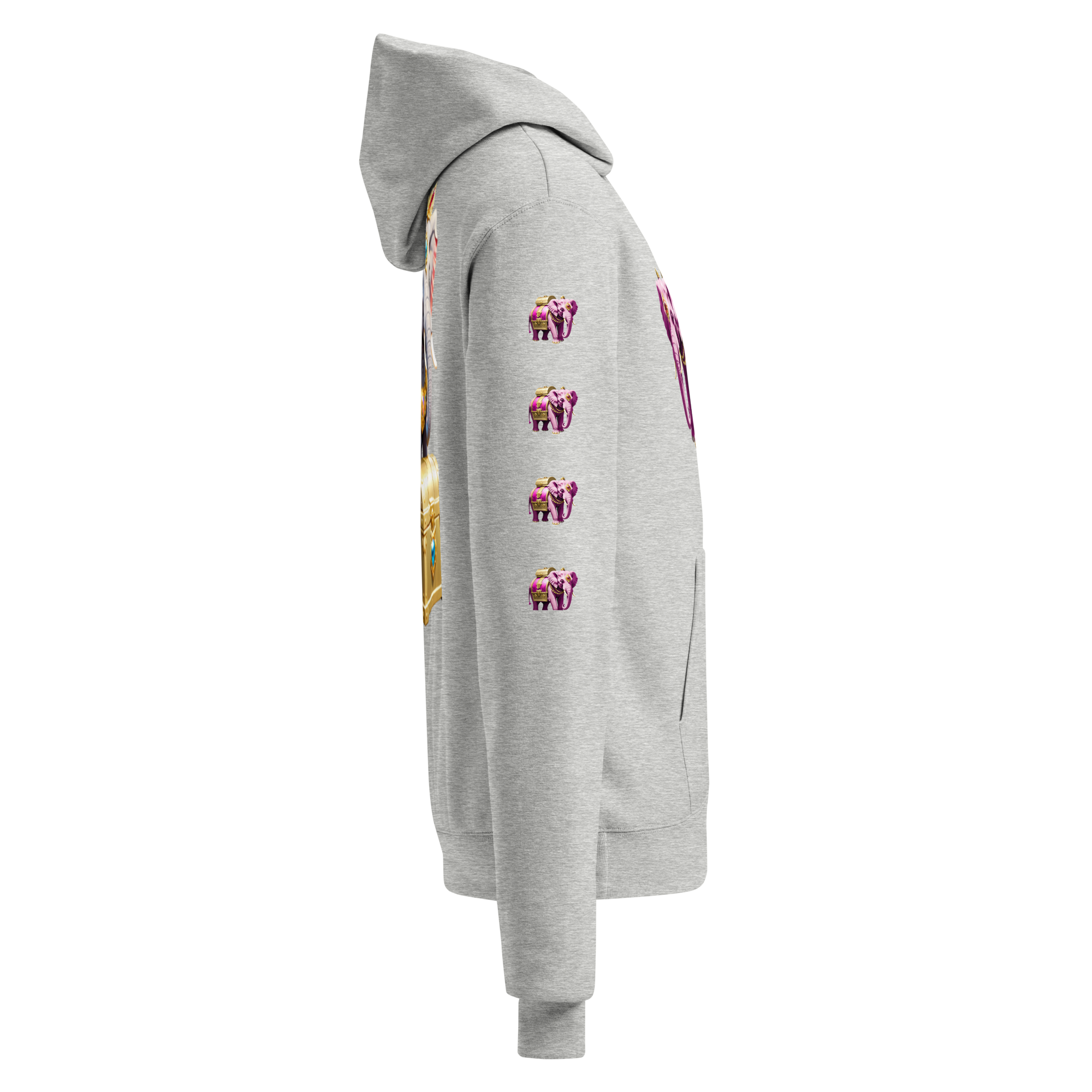 Golden Treasure Trunk Pink Deluxe Hoodie x Champion (limited edition) - Image 8