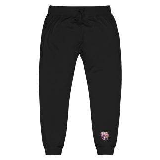 Golden Treasure Trunk (Royal Pink Elephant) Unisex fleece sweatpants