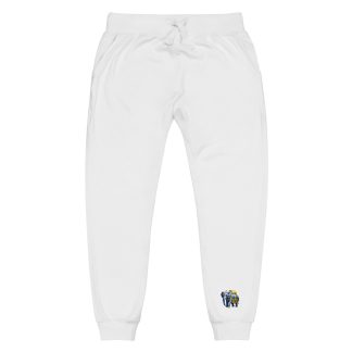 Golden Treasure Trunk (Royal Blue Elephant) Unisex fleece sweatpants