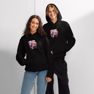 Golden Treasure Trunk (Royal Pink Elephant) Oversized heavyweight hoodie