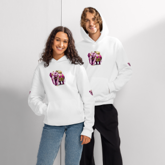 Golden Treasure Trunk (Royal Pink Elephant) Oversized Heavyweight hoodie