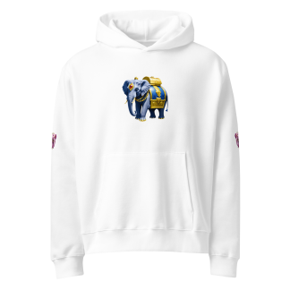 Golden Treasure Trunk (Royal Twin Elephant) Oversized heavyweight hoodie