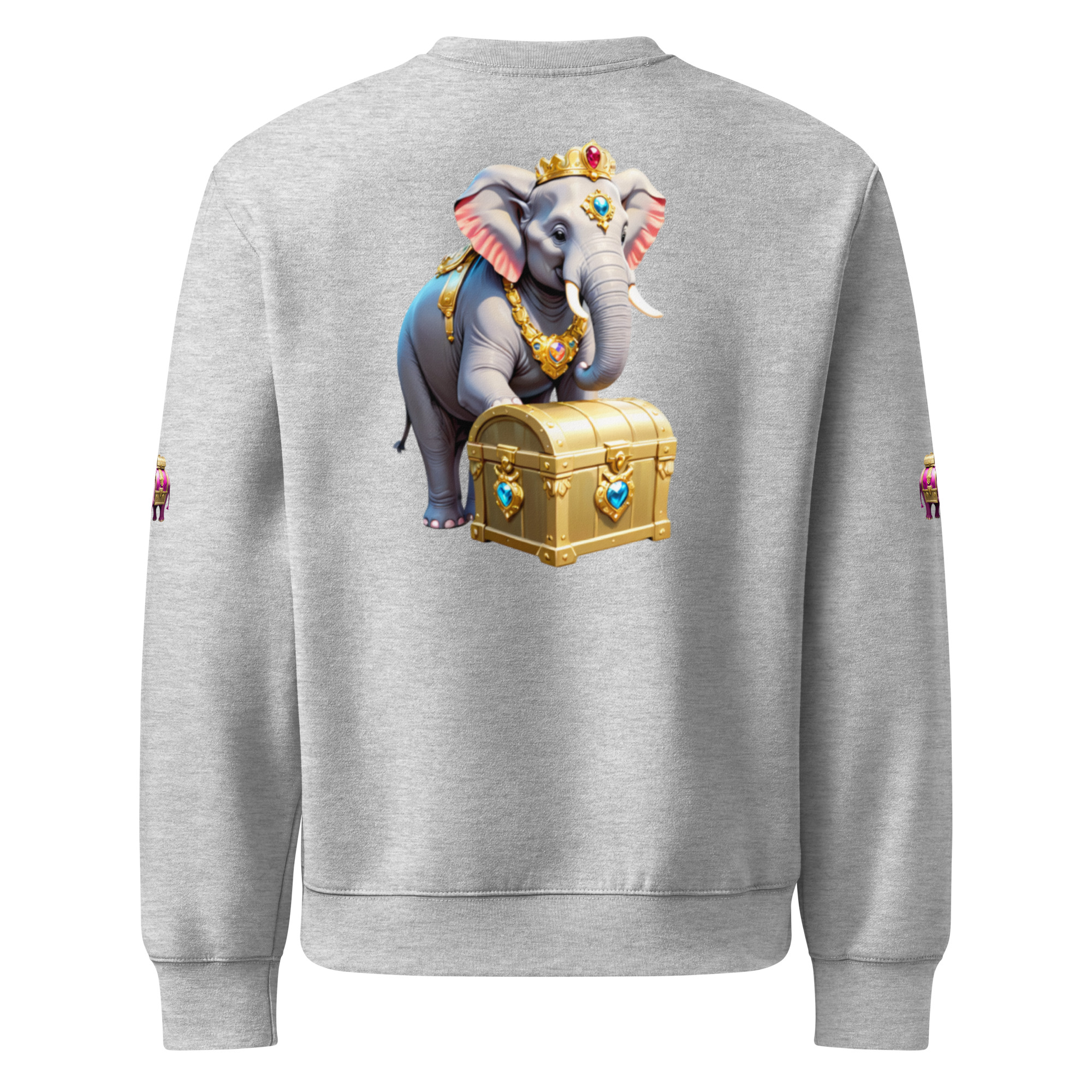 Golden Treasure Trunk (Royal Pink Elephant) Oversized heavyweight sweatshirt - Image 22