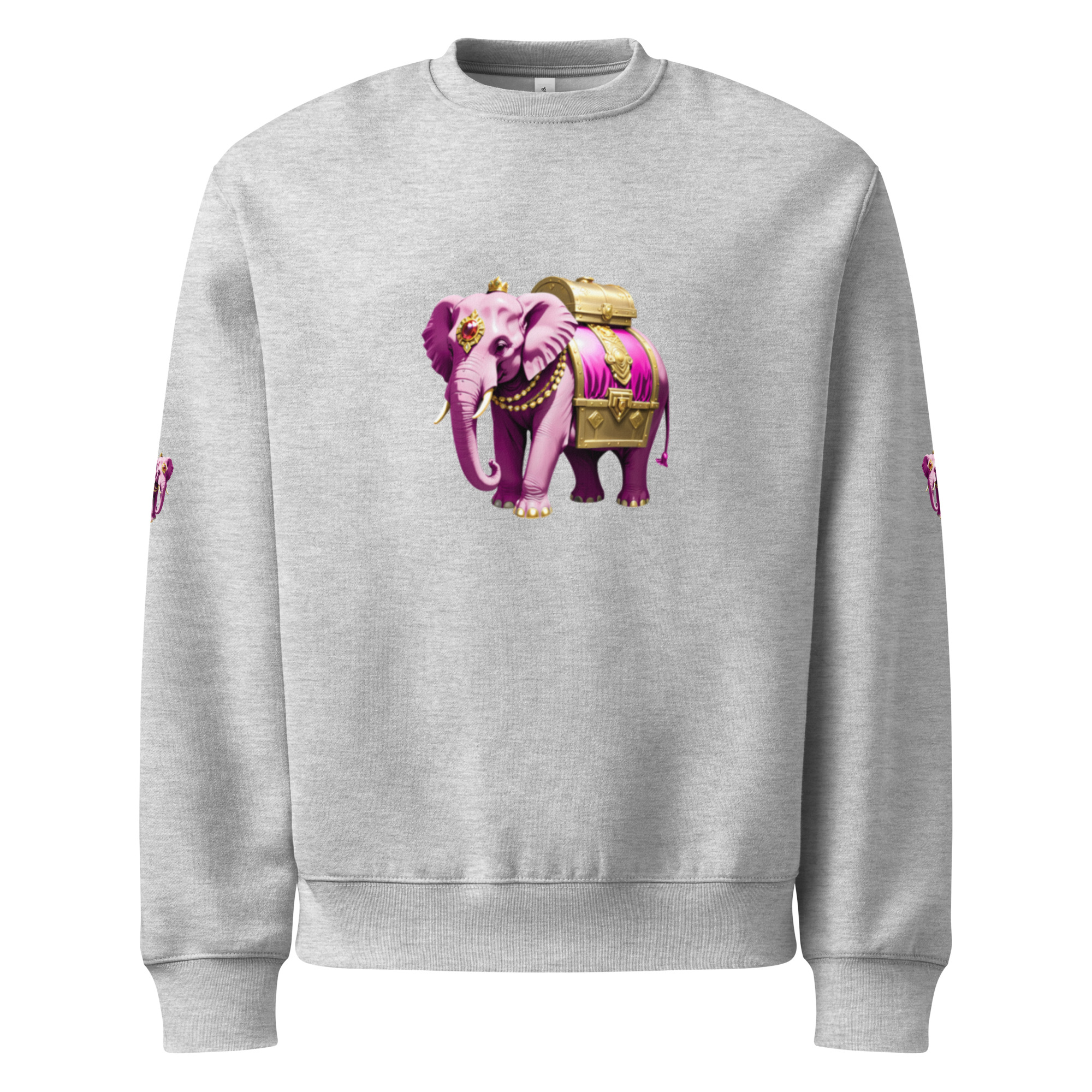 Golden Treasure Trunk (Royal Pink Elephant) Oversized heavyweight sweatshirt - Image 21