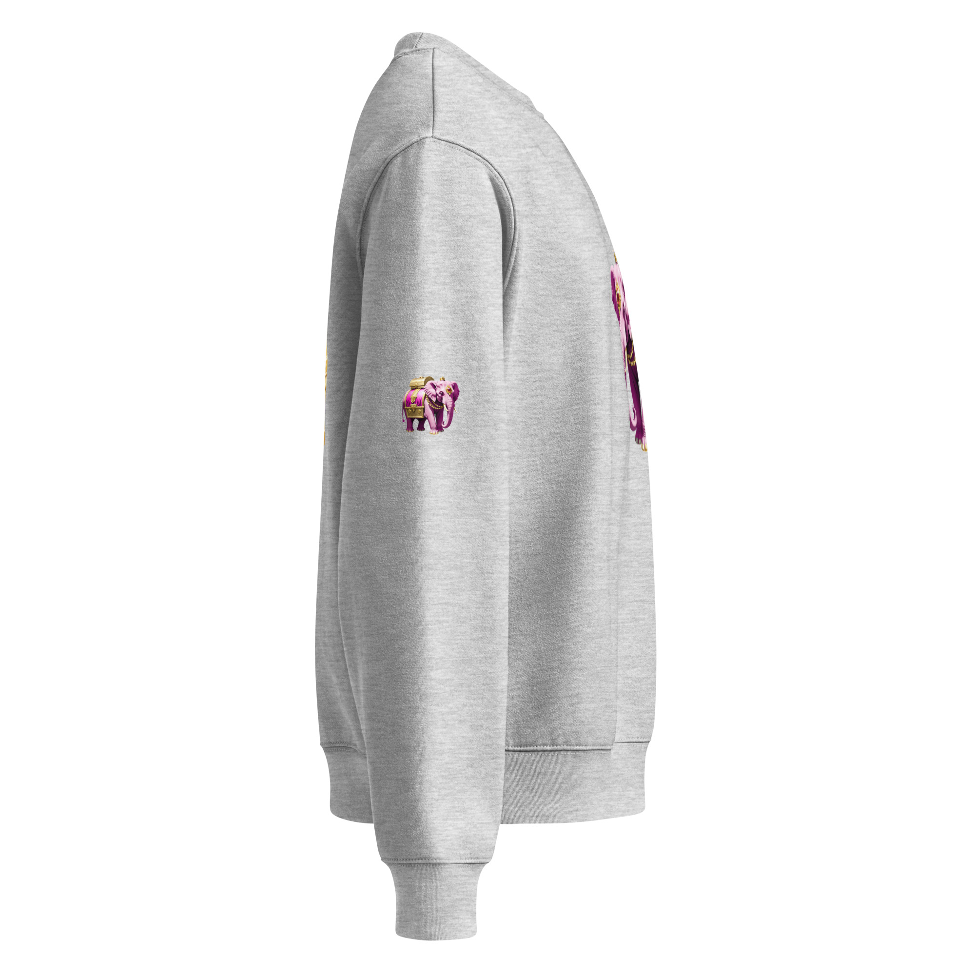 Golden Treasure Trunk (Royal Pink Elephant) Oversized heavyweight sweatshirt - Image 24