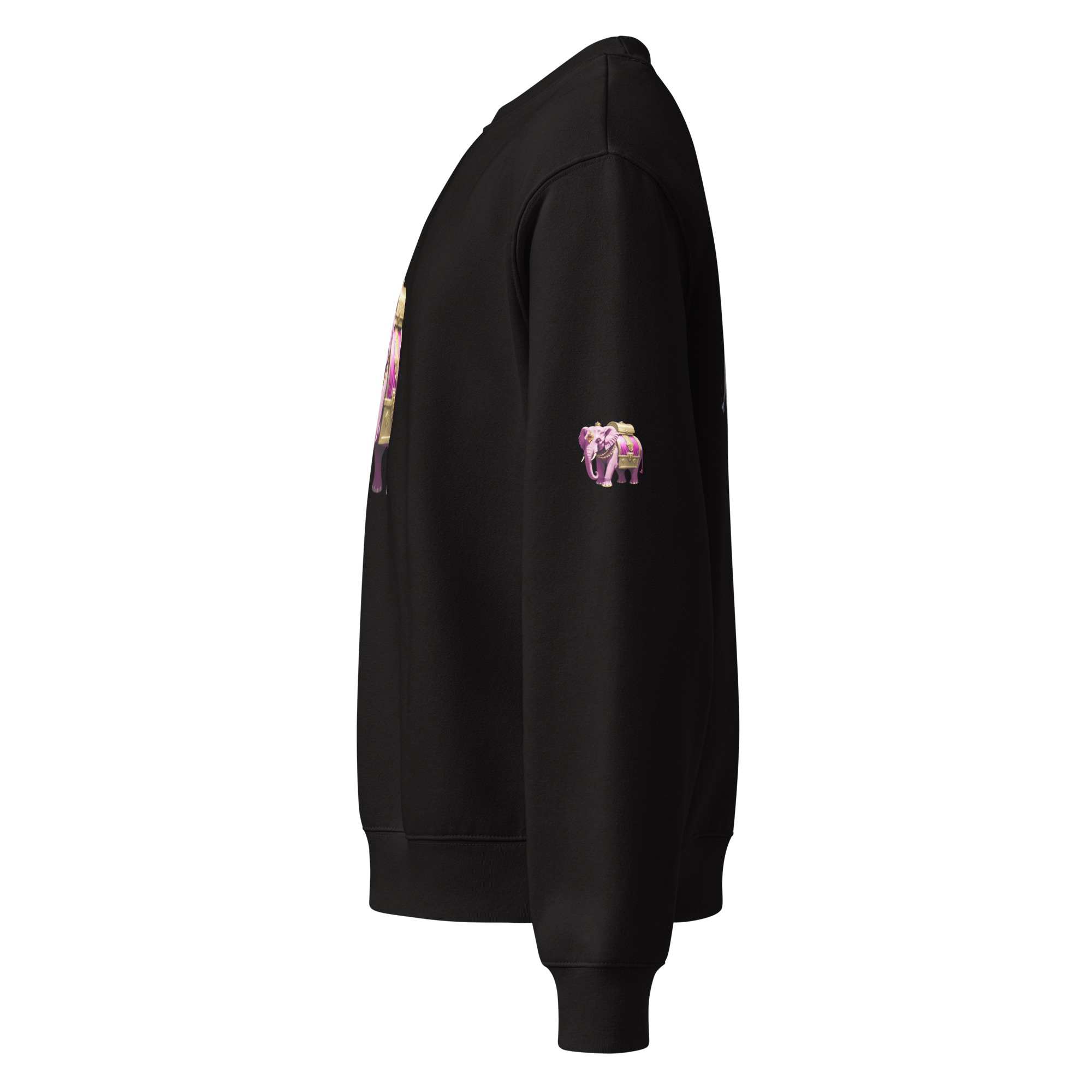 Golden Treasure Trunk (Royal Pink Elephant) Oversized heavyweight sweatshirt - Image 3