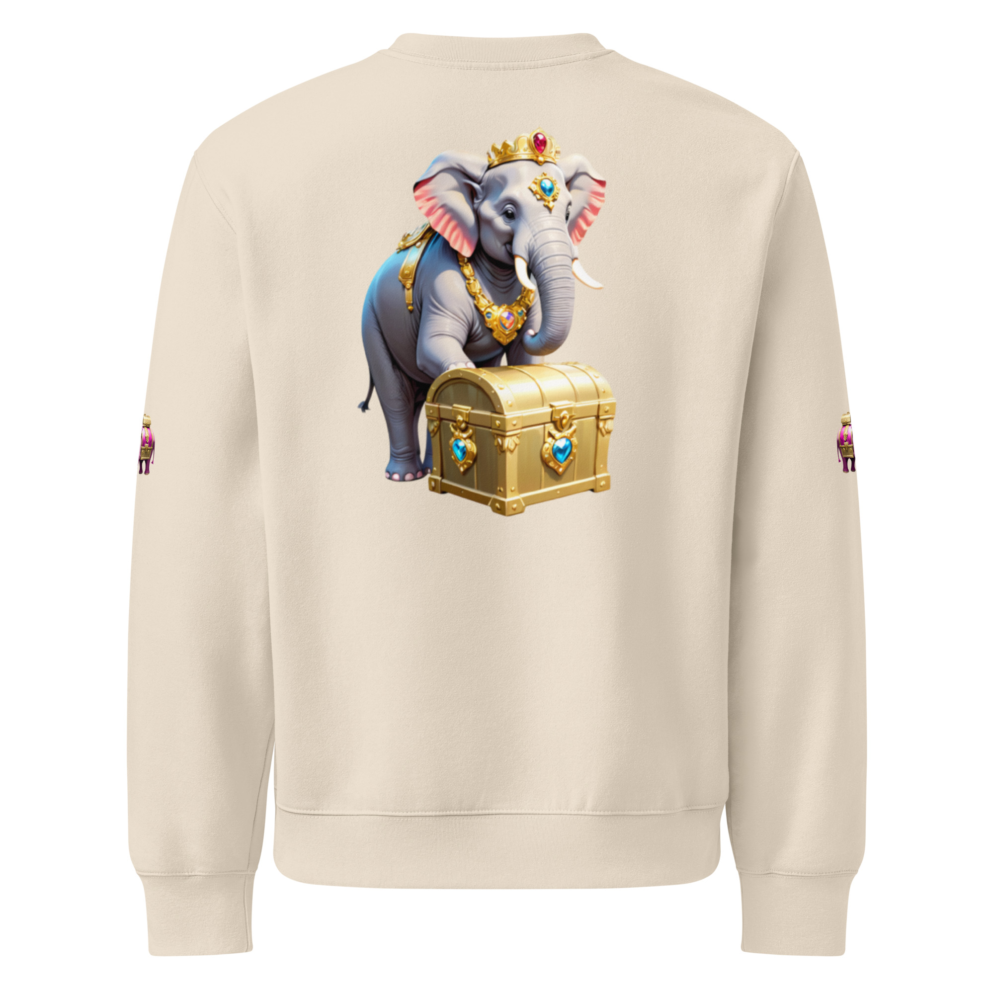 Golden Treasure Trunk (Royal Pink Elephant) Oversized heavyweight sweatshirt - Image 18