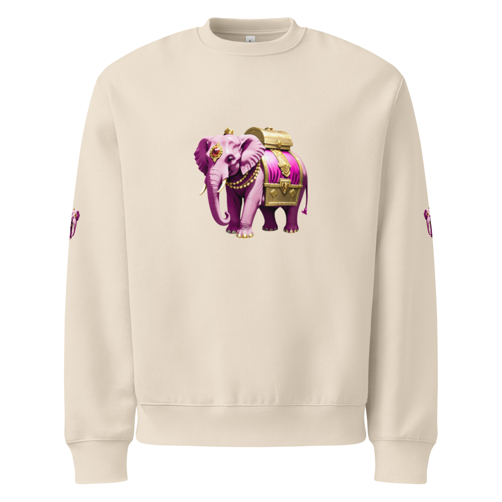Golden Treasure Trunk (Royal Pink Elephant) Oversized heavyweight sweatshirt - Image 17
