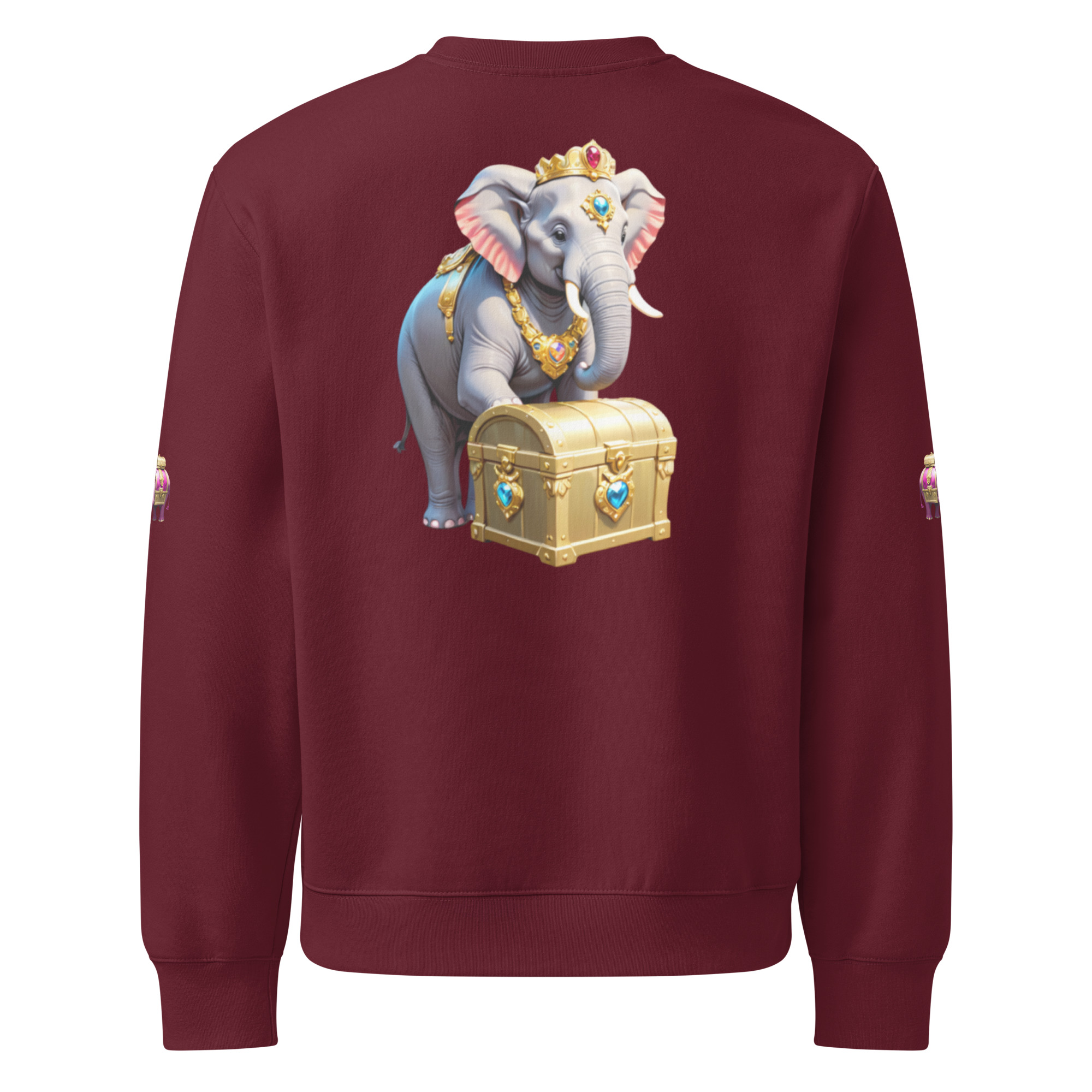 Golden Treasure Trunk (Royal Pink Elephant) Oversized heavyweight sweatshirt - Image 14