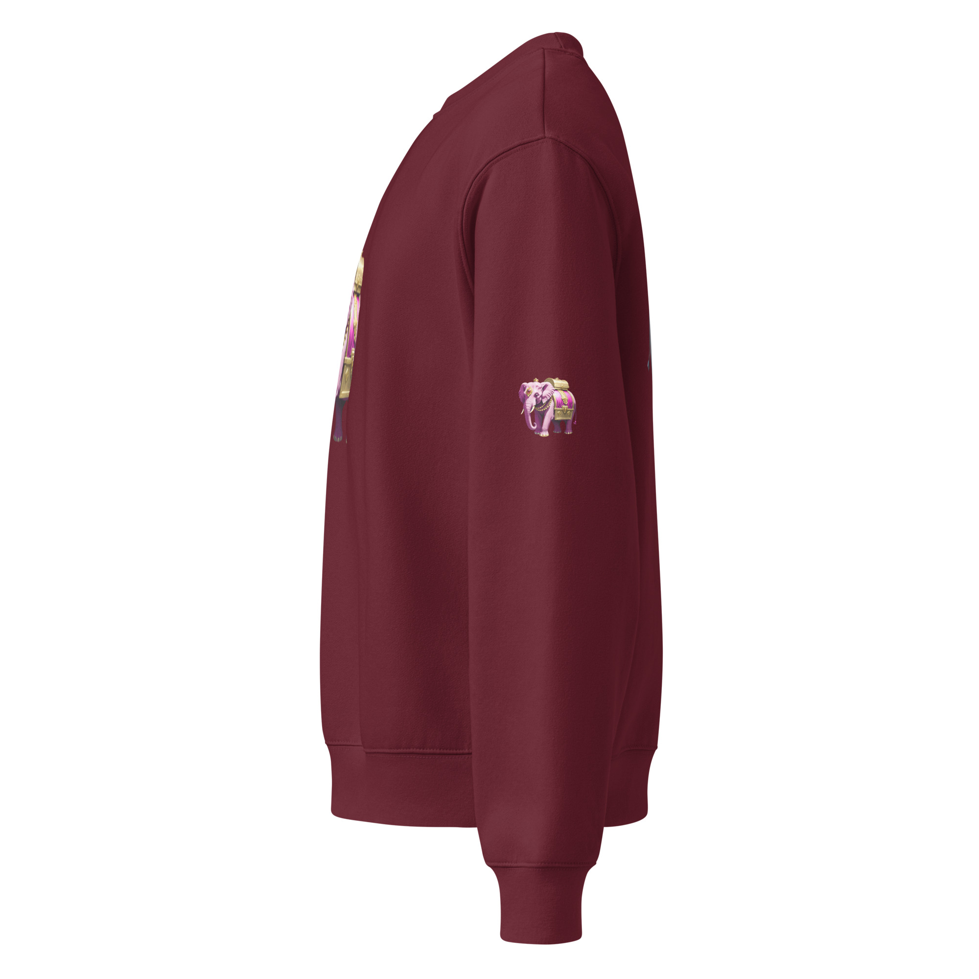 Golden Treasure Trunk (Royal Pink Elephant) Oversized heavyweight sweatshirt - Image 15