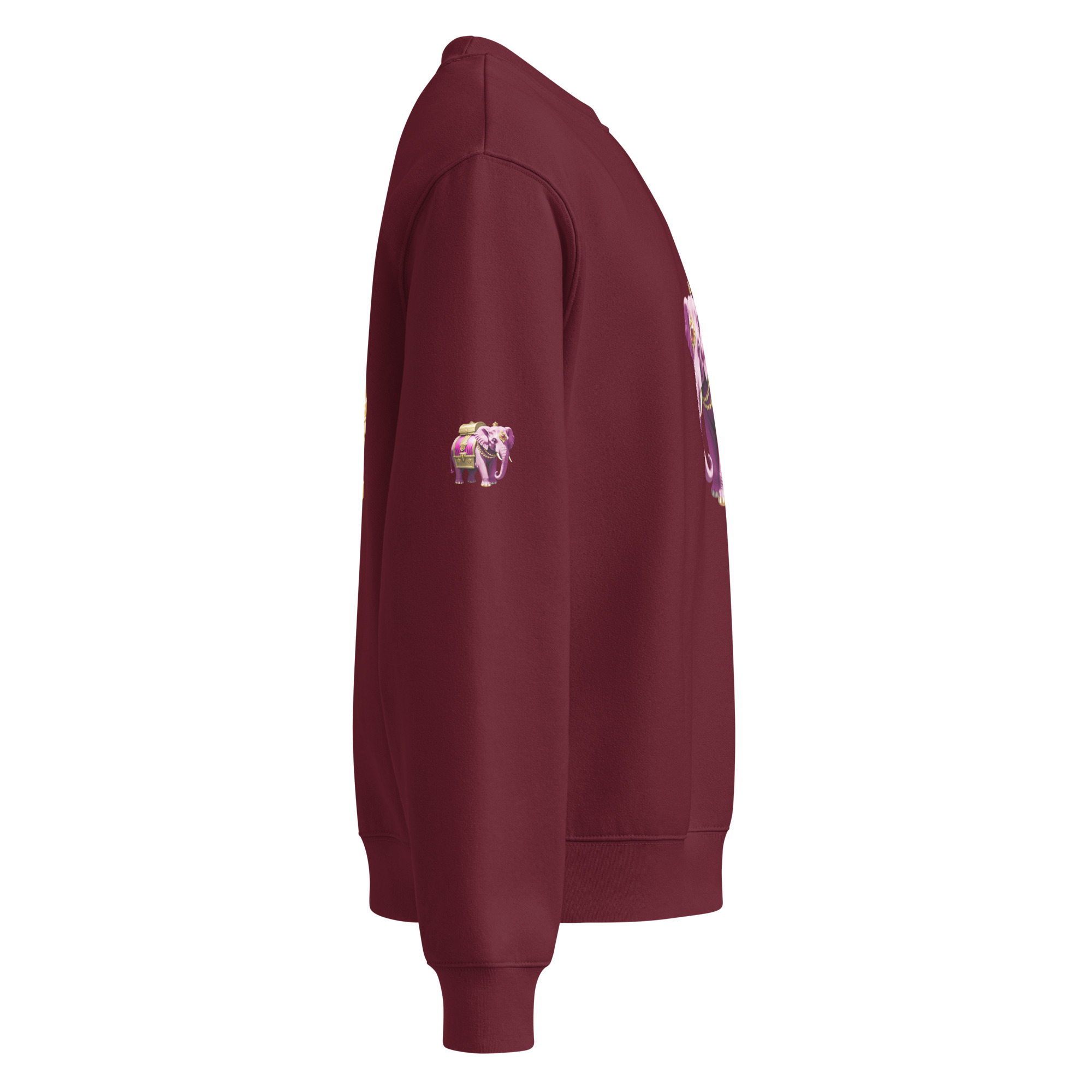 Golden Treasure Trunk (Royal Pink Elephant) Oversized heavyweight sweatshirt - Image 16