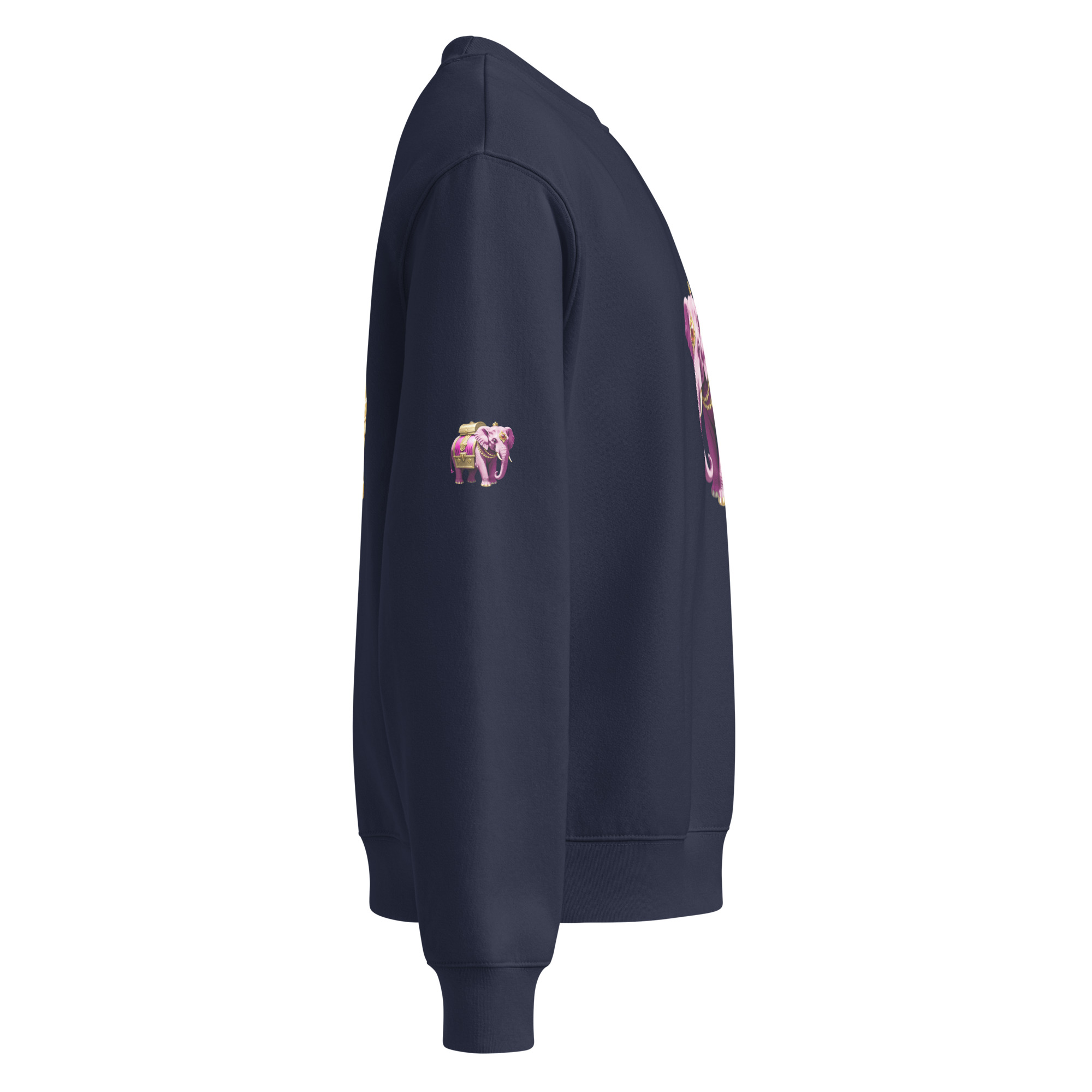 Golden Treasure Trunk (Royal Pink Elephant) Oversized heavyweight sweatshirt - Image 12