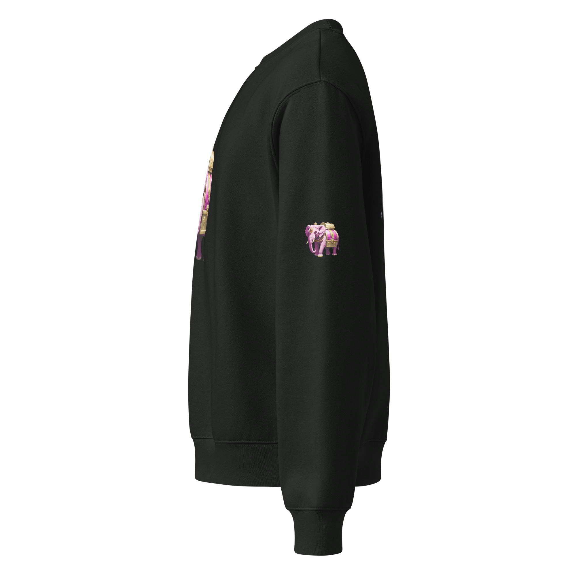 Golden Treasure Trunk (Royal Pink Elephant) Oversized heavyweight sweatshirt - Image 7