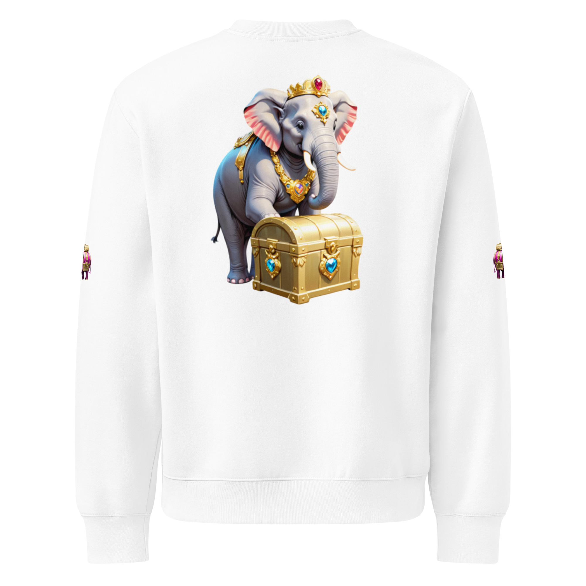 Golden Treasure Trunk (Royal Pink Elephant) Oversized heavyweight sweatshirt - Image 26