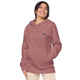 Golden Treasure Trunk (Signature Pink Elephant) Unisex pigment-dyed hoodie
