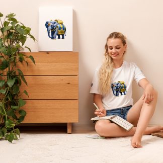 Golden Treasure Trunk (Royal Blue Elephant) Unisex t-shirt