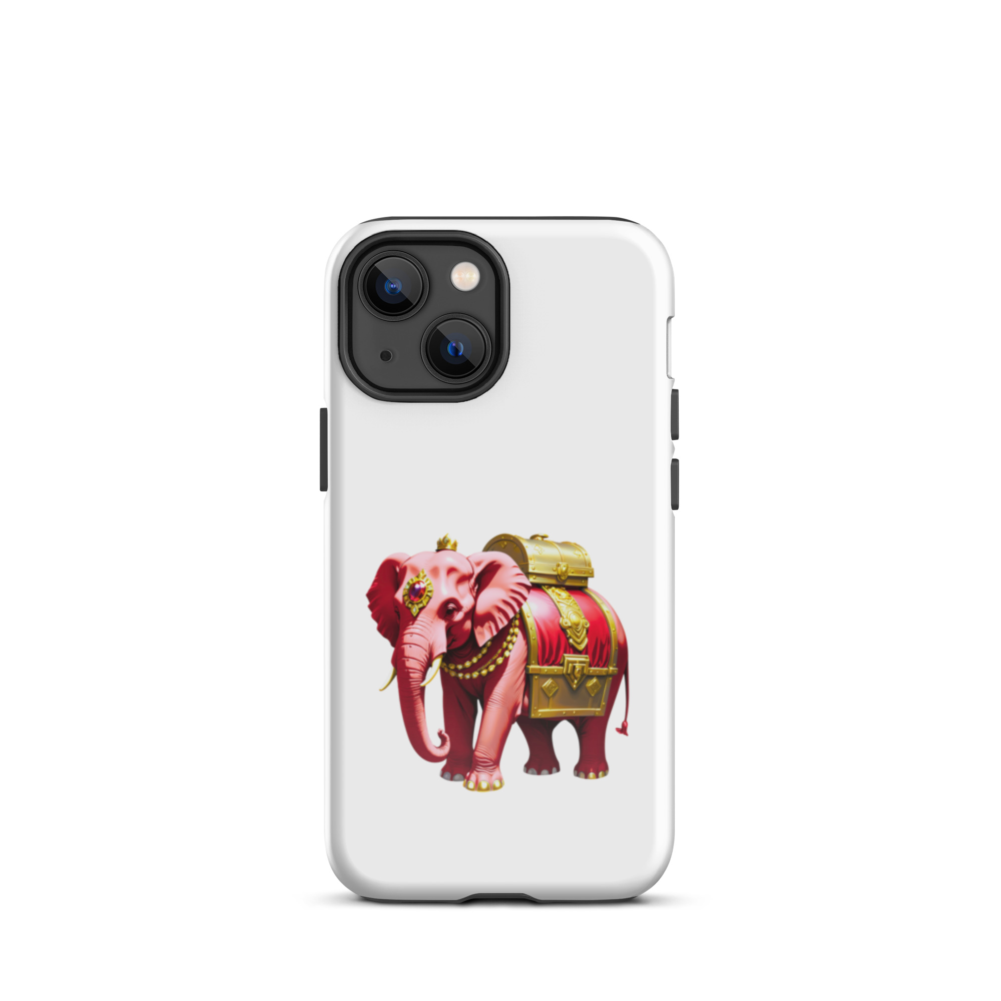 Golden Treasure Trunk (Royal Cherry Red Elephant)Tough Case for iPhone® - Image 16