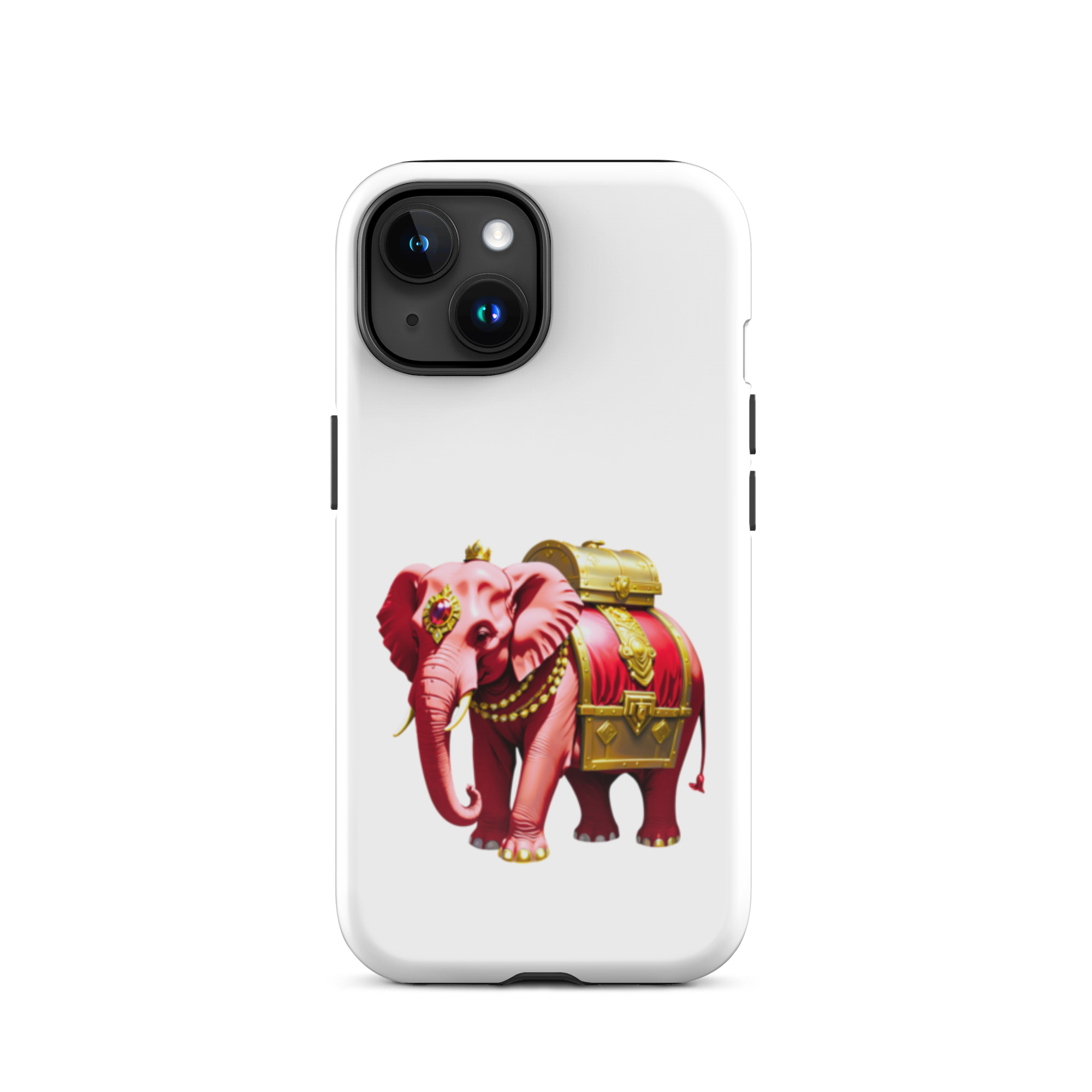 Golden Treasure Trunk (Royal Cherry Red Elephant)Tough Case for iPhone® - Image 32