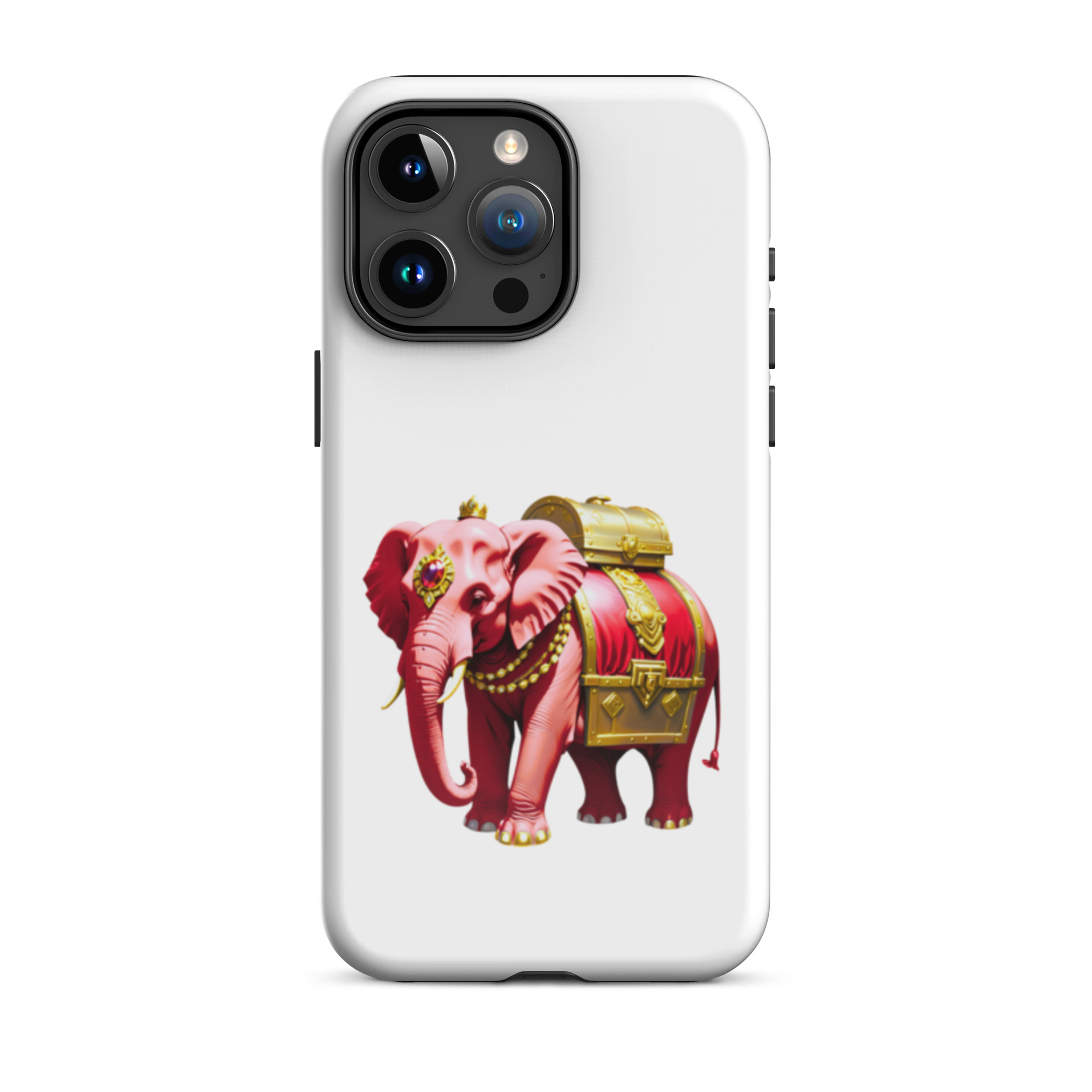 Golden Treasure Trunk (Royal Cherry Red Elephant)Tough Case for iPhone® - Image 38