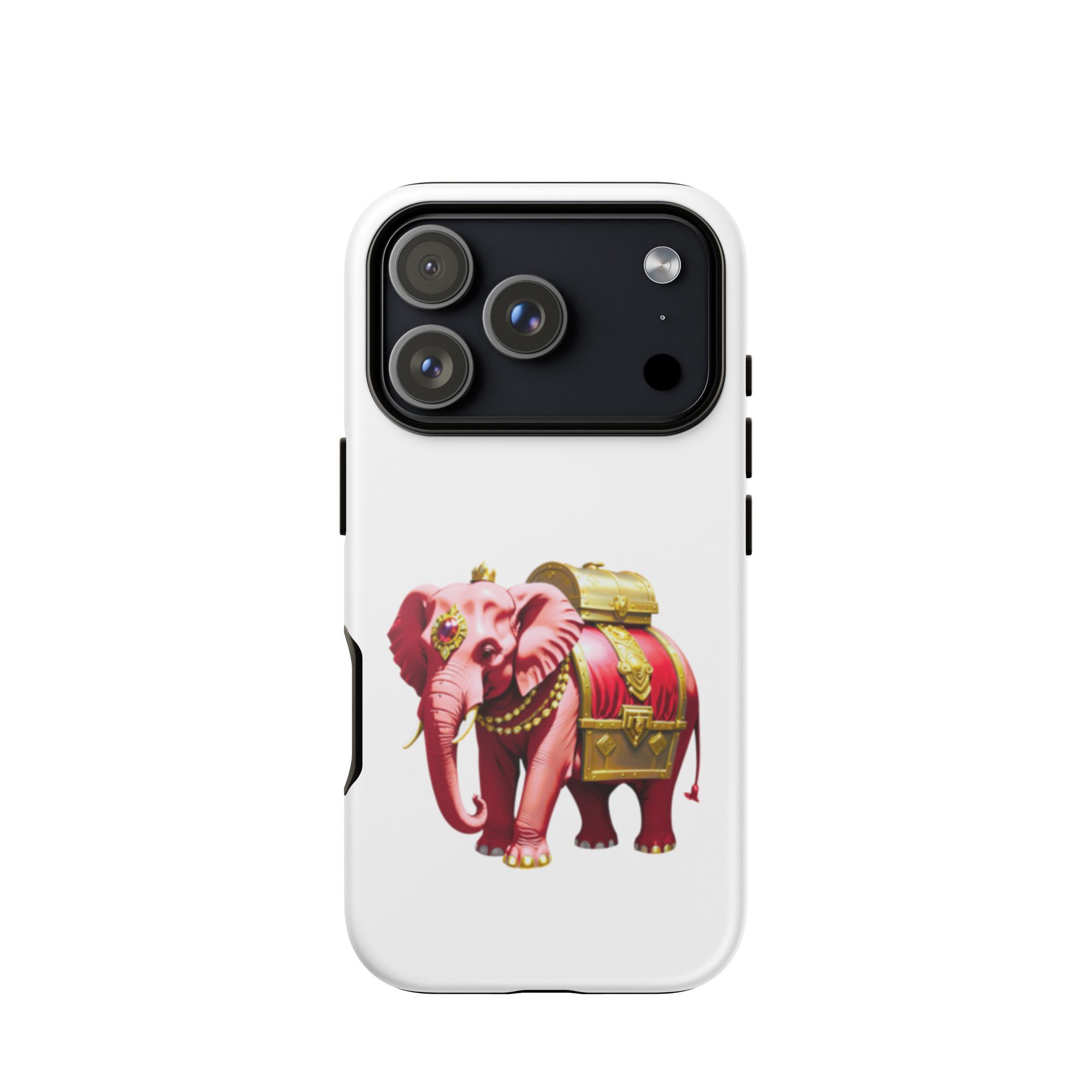Golden Treasure Trunk (Royal Cherry Red Elephant)Tough Case for iPhone® - Image 51