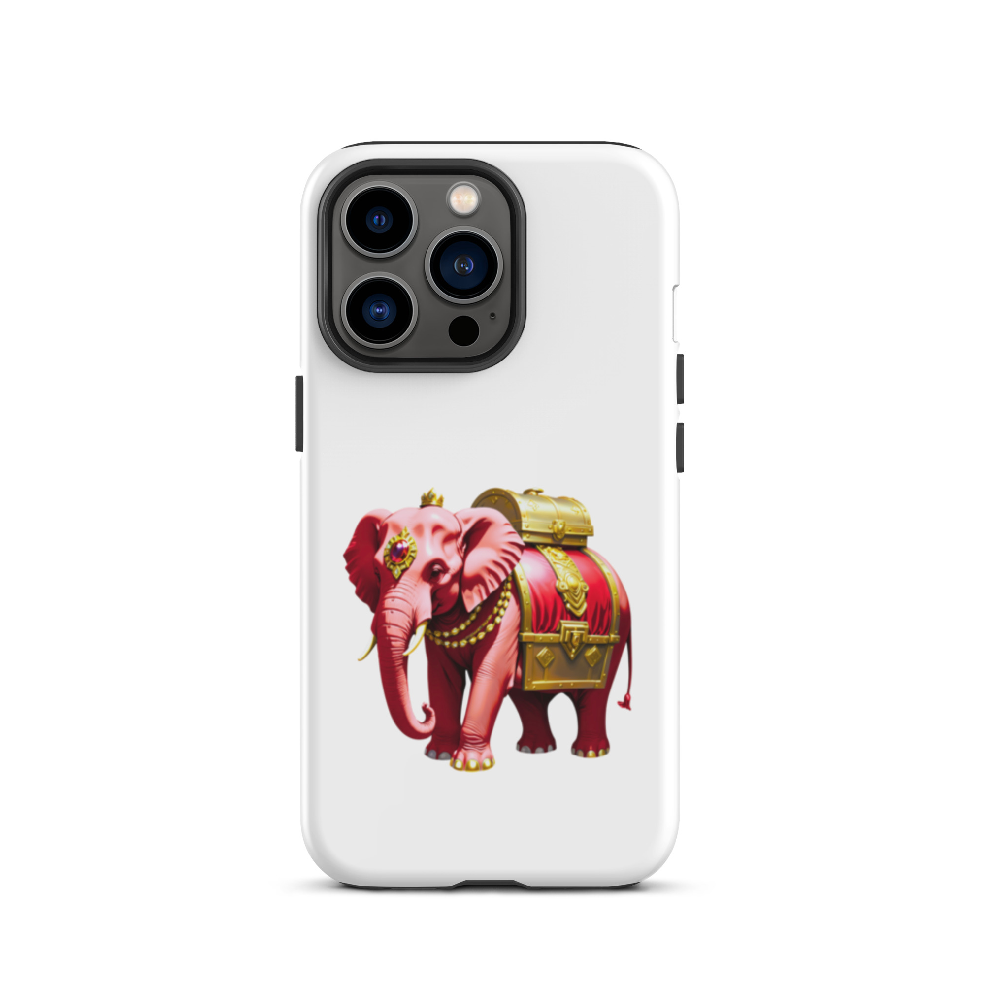Golden Treasure Trunk (Royal Cherry Red Elephant)Tough Case for iPhone® - Image 21