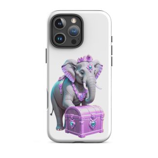 Golden Treasure Trunk (Purple Grape Majestic Elephant)Tough Case for iPhone®
