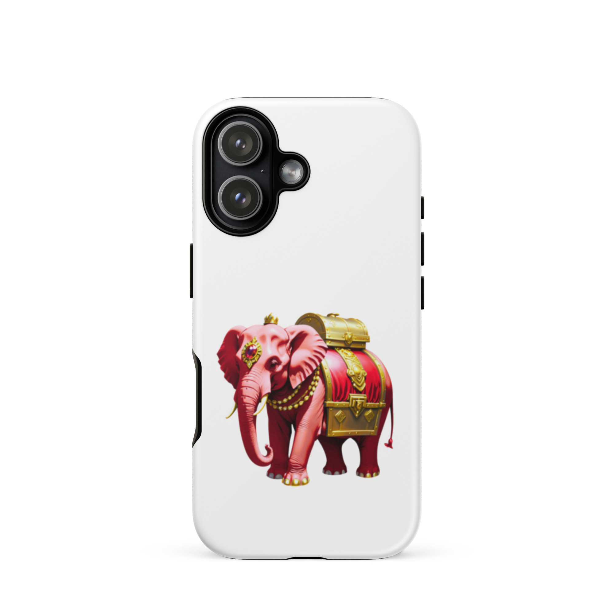 Golden Treasure Trunk (Royal Cherry Red Elephant)Tough Case for iPhone® - Image 48